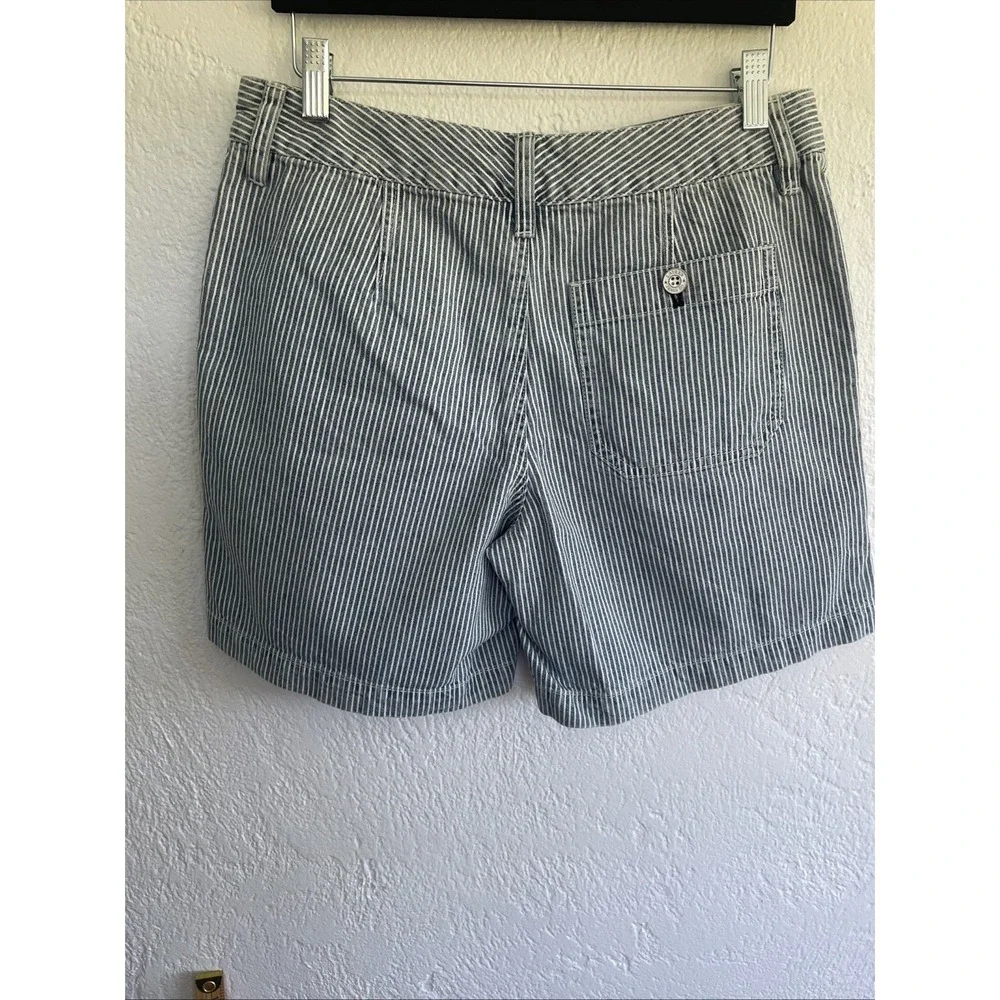 Lauren Jeans Co Ralph Lauren Striped‎ Denim Shorts Womens Size 4